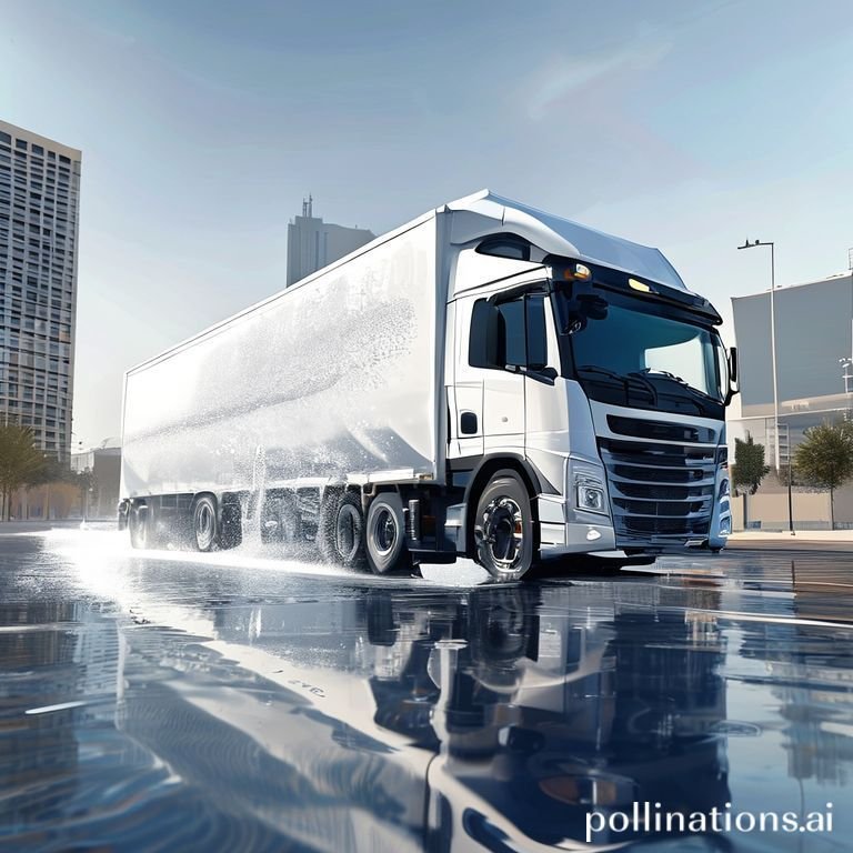LargedrinkingwatertankertruckdeliveringwaterinRiyadh2CSaudiArabia2Cmoderndesign2Cphotorealistic2Cwhitewatertankertruck2CsunnystreetinRiyadhSaudiArabia2Chighquality