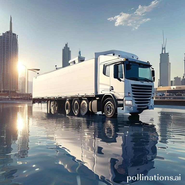 LargewatertankerdeliveryRiyadh2Cphotorealistic2Cwhitewatertankertruck2CsunnystreetinRiyadhSaudiArabia2Chighquality