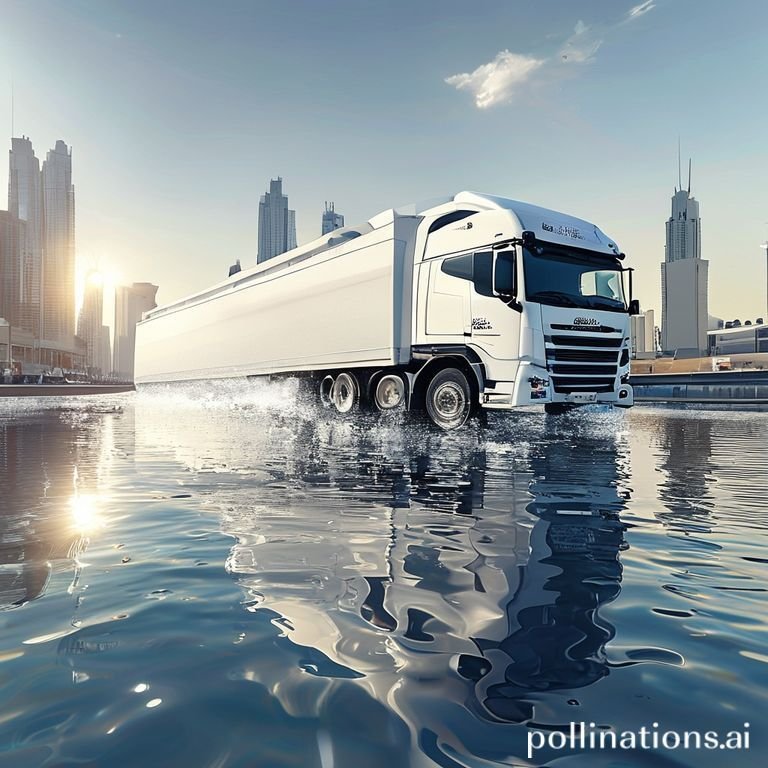 Whitewatertankertruck32tonRiyadh2Cphotorealistic2Cwhitewatertankertruck2CsunnystreetinRiyadhSaudiArabia2Chighquality